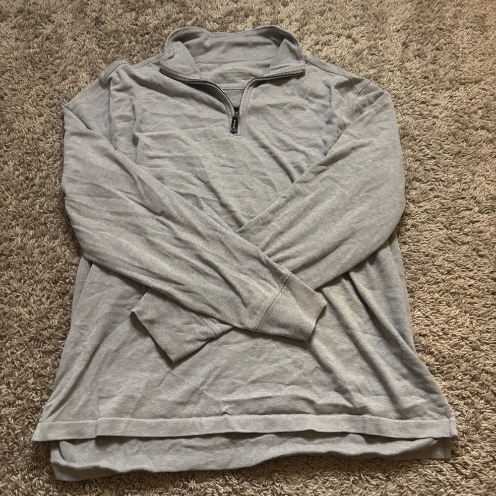 J CrewGray Quarter-Zip Pullover